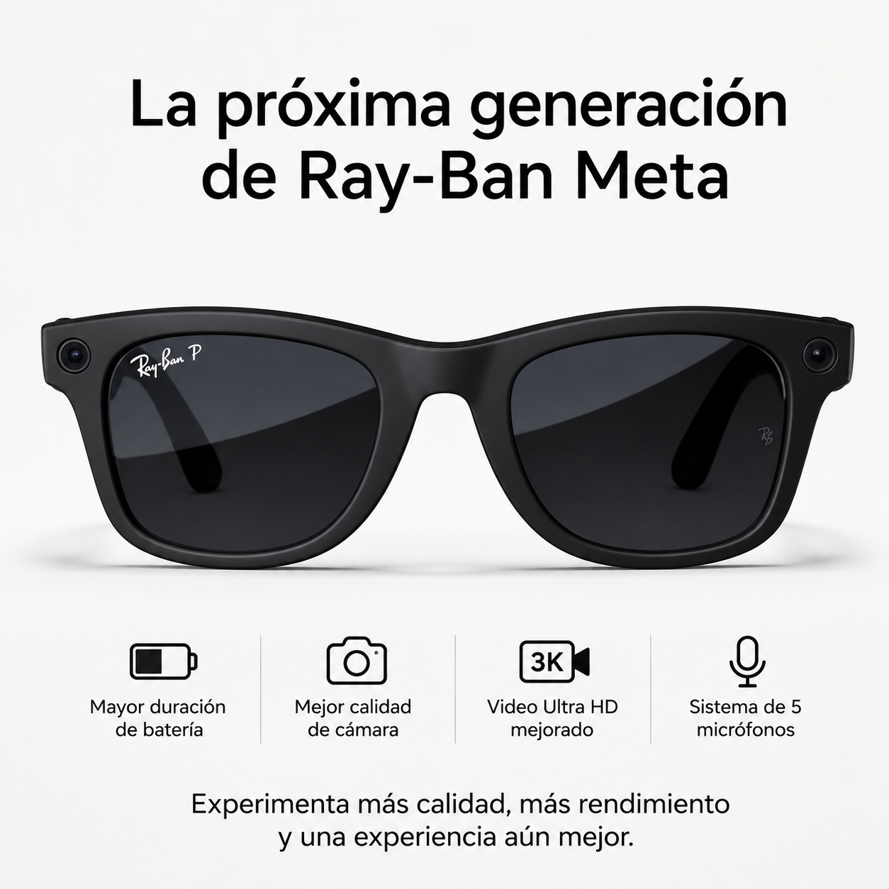 PROMO 2026 - 50% DESCUENTO GAFAS RAYBAN META WAYFARER GEN 2